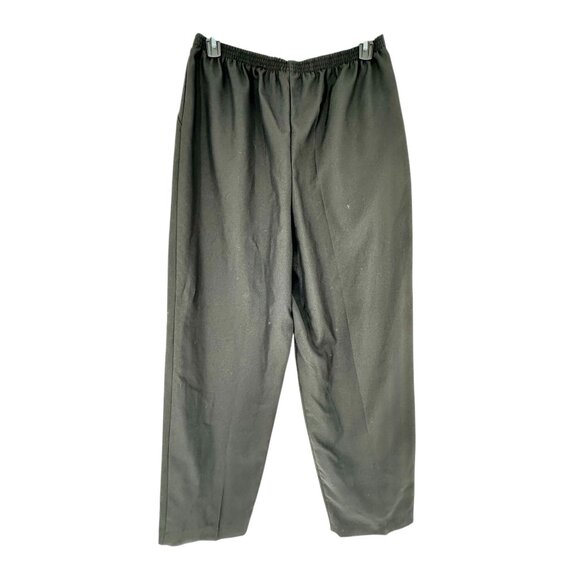 Blair Elastic Waist Pants Womens 18W Black Slit Pockets Comfortable Polyester - Picture 3 of 6
